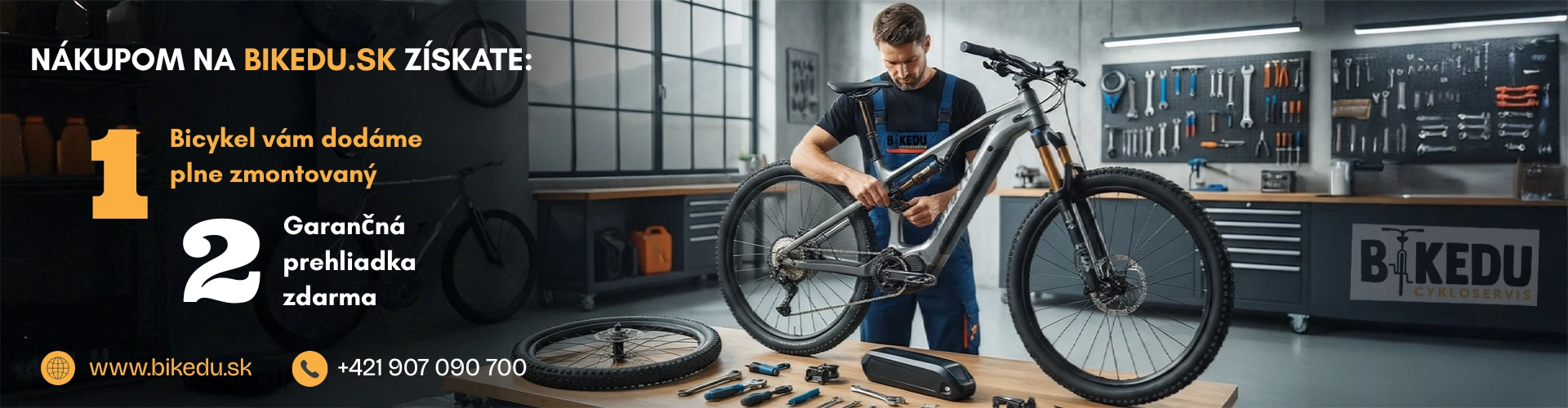 predaj a servis bicyklov, e-bikov a lyží