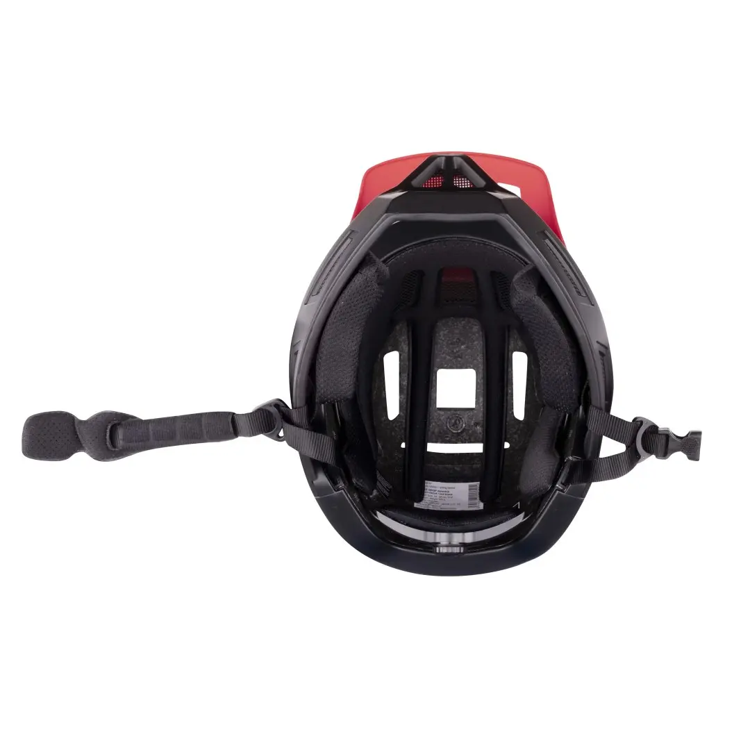 FORCE DROP Downhill – integrálna MTB prilba červeno-čierna, S–M (55–58 cm)