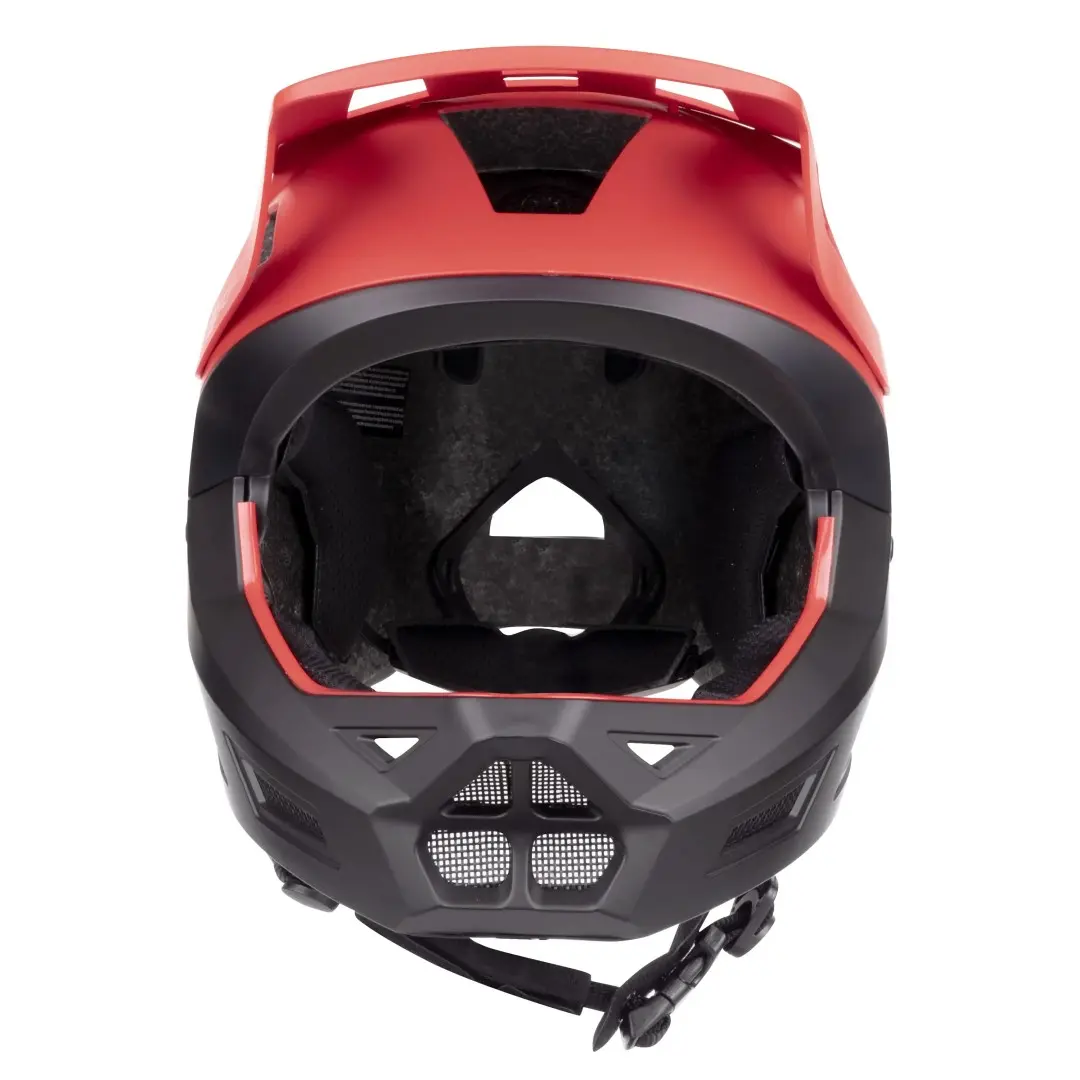FORCE DROP Downhill – integrálna MTB prilba červeno-čierna, S–M (55–58 cm)